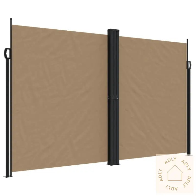 Uttrekkbar Sidemarkise 200X1200 Cm Gråbrun