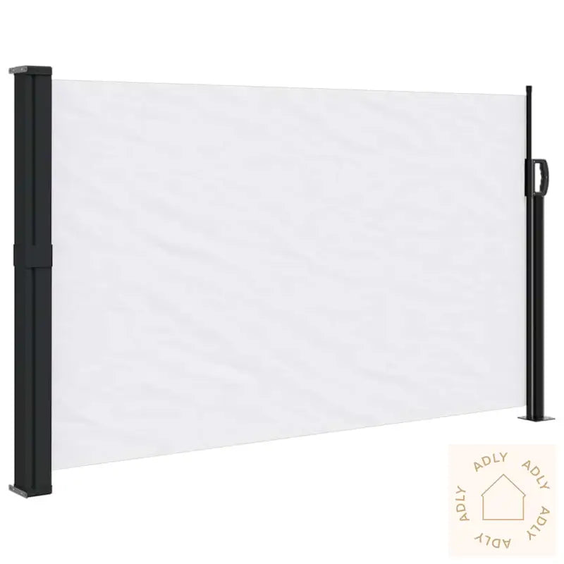 Uttrekkbar Sidemarkise Hvit 117X300 Cm