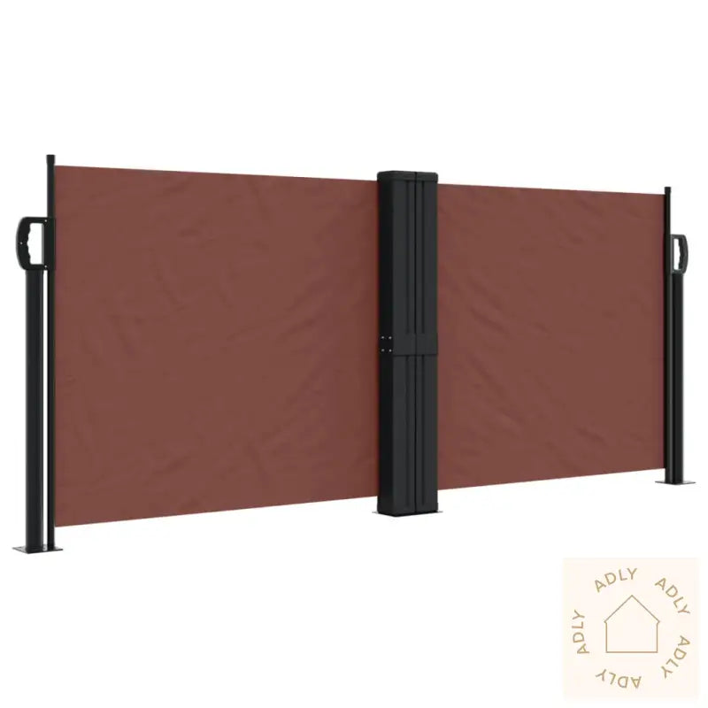 Uttrekkbar Sidemarkise 100X600 Cm Brun