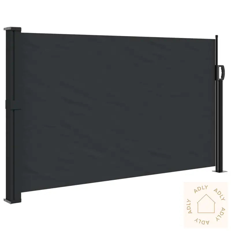 Uttrekkbar Sidemarkise 120X600 Cm Svart