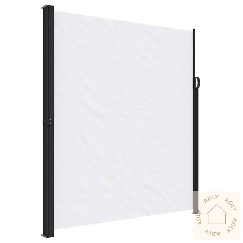 Uttrekkbar Sidemarkise Hvit 220X600 Cm