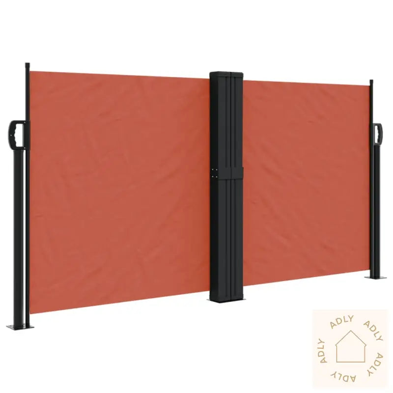 Uttrekkbar Sidemarkise Terrakotta 120X600 Cm