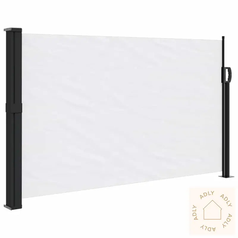 Uttrekkbar Sidemarkise Hvit 120X600 Cm