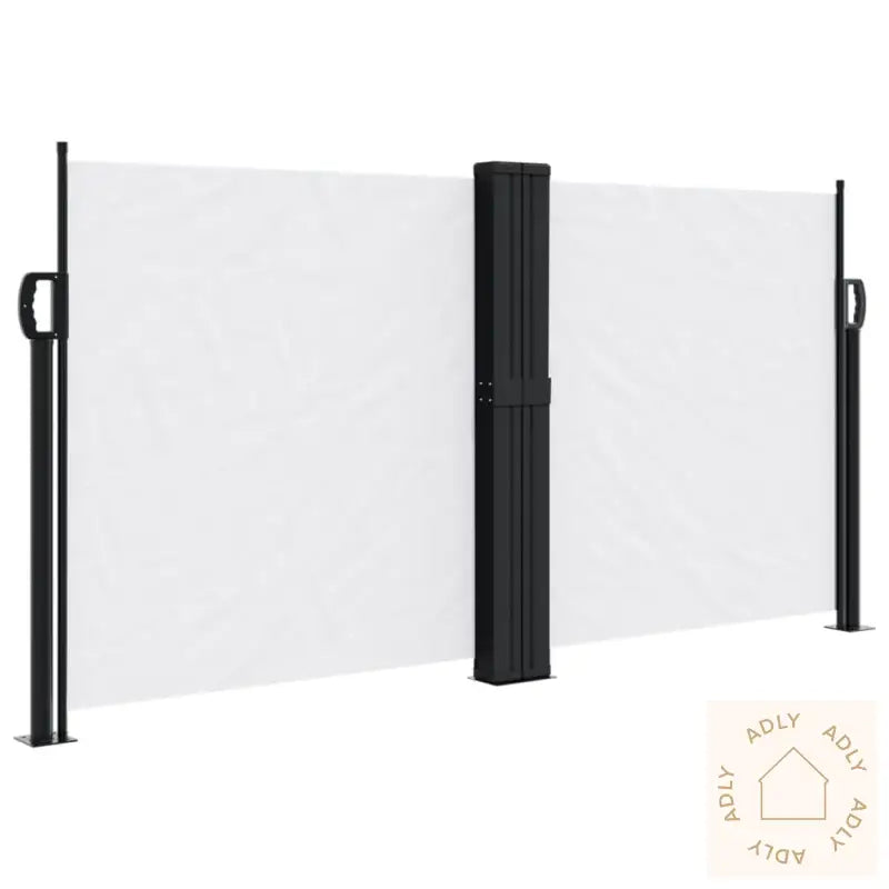 Uttrekkbar Sidemarkise Hvit 120X600 Cm