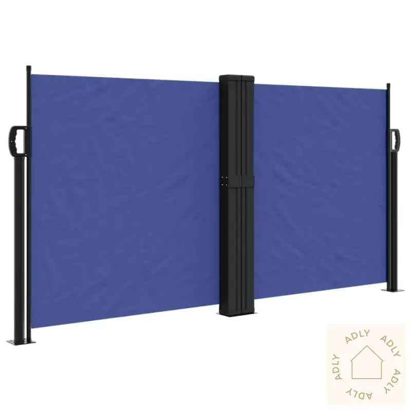 Uttrekkbar Sidemarkise 120X600 Cm Blå