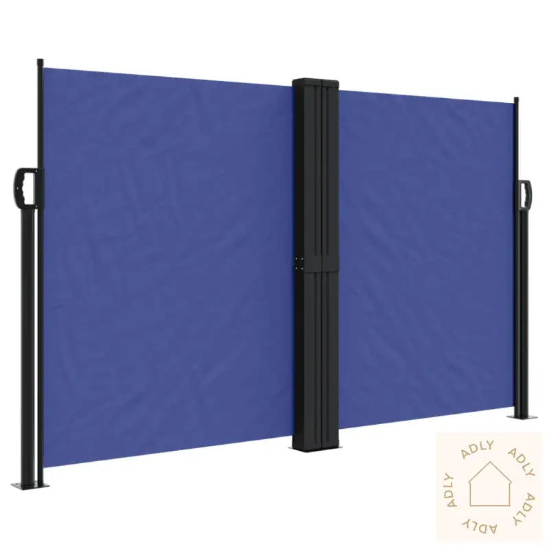 Uttrekkbar Sidemarkise 140X600 Cm Blå