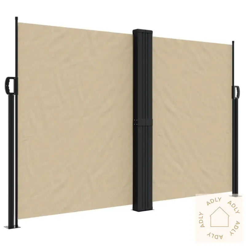 Uttrekkbar Sidemarkise Beige 160X1000 Cm