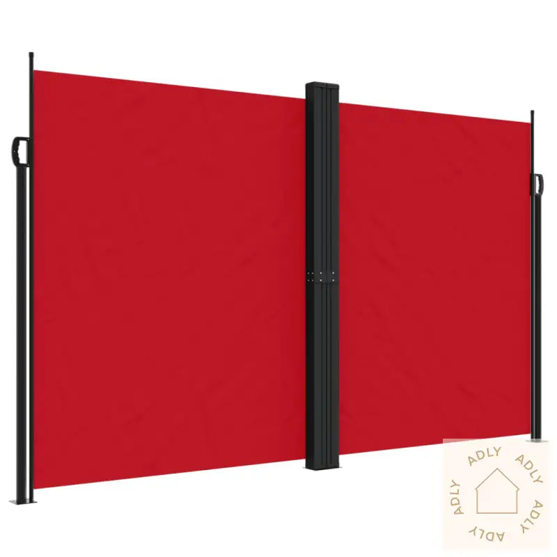 Uttrekkbar Sidemarkise 200X1000 Cm Rød