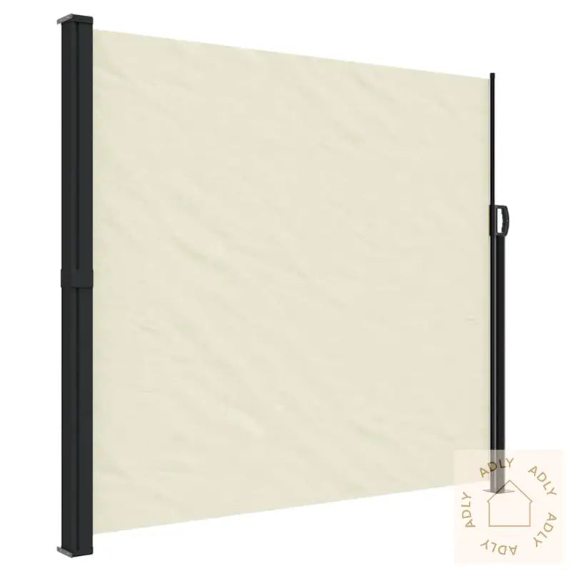 Uttrekkbar Sidemarkise Kremhvit 180X500 Cm