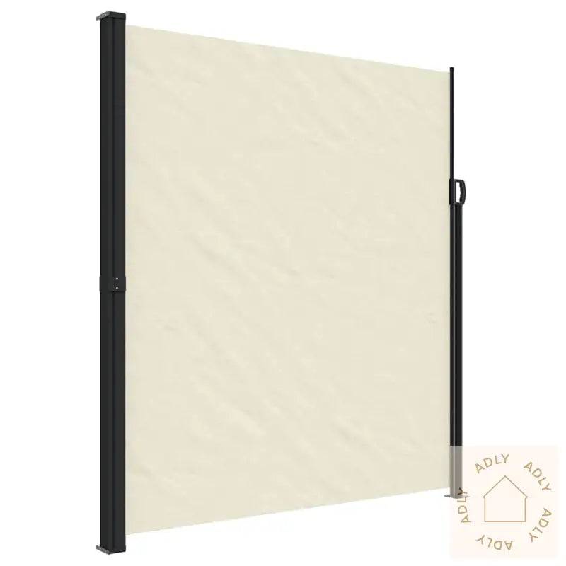 Uttrekkbar Sidemarkise Kremhvit 220X500 Cm