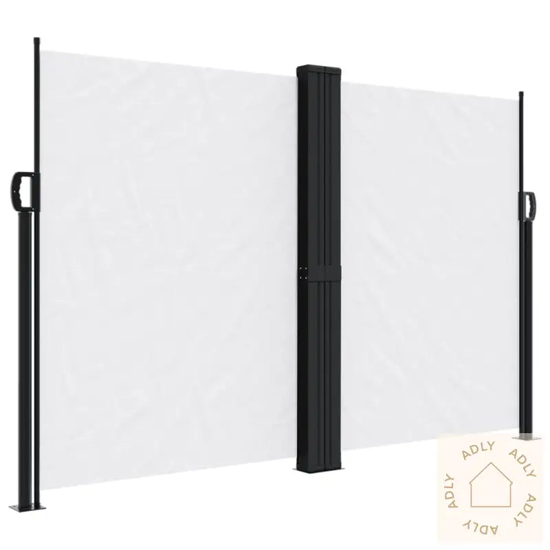 Uttrekkbar Sidemarkise Hvit 160X1200 Cm