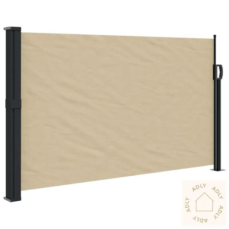 Uttrekkbar Sidemarkise Beige 117X300 Cm