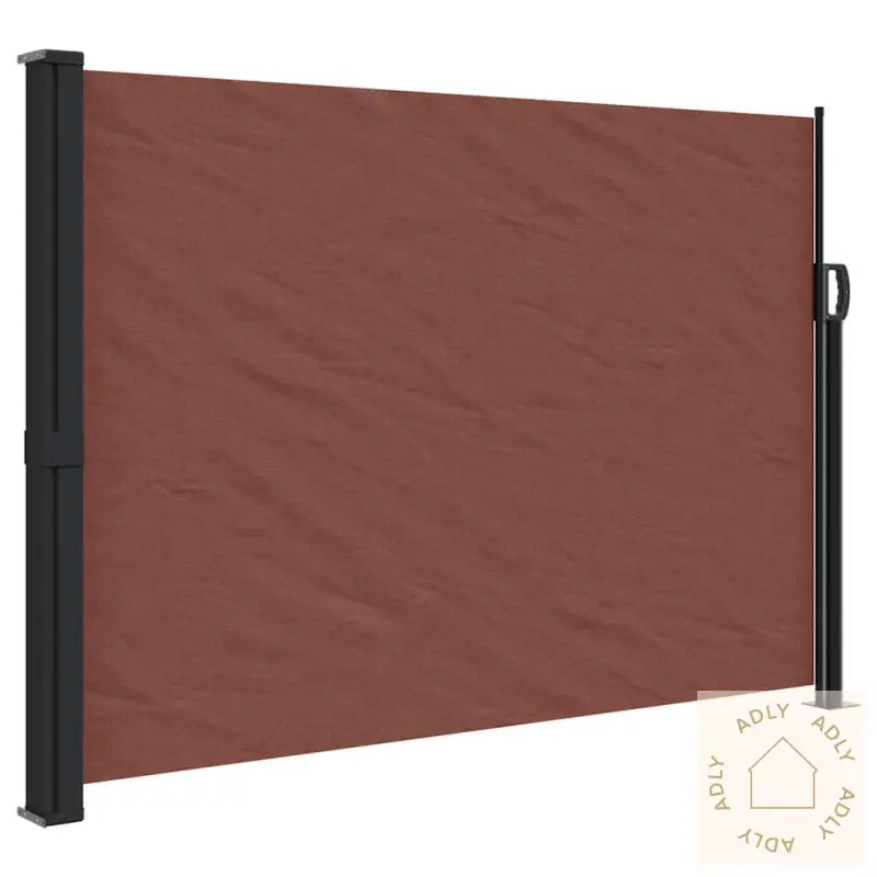 Uttrekkbar Sidemarkise Brun 140X500 Cm
