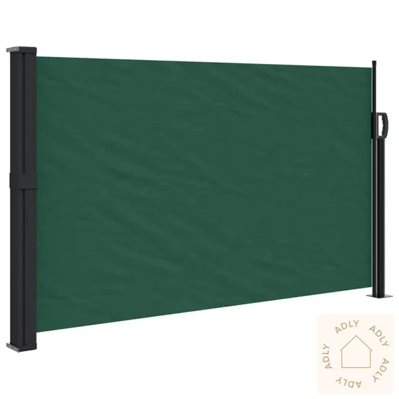 Uttrekkbar Sidemarkise Mørkegrønn 120X500 Cm