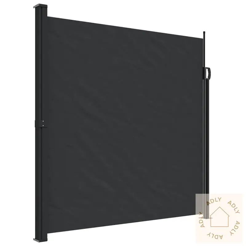 Uttrekkbar Sidemarkise 200X600 Cm Svart