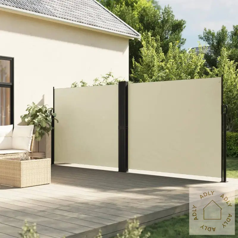 Uttrekkbar Sidemarkise 180X1200 Cm Kremhvit