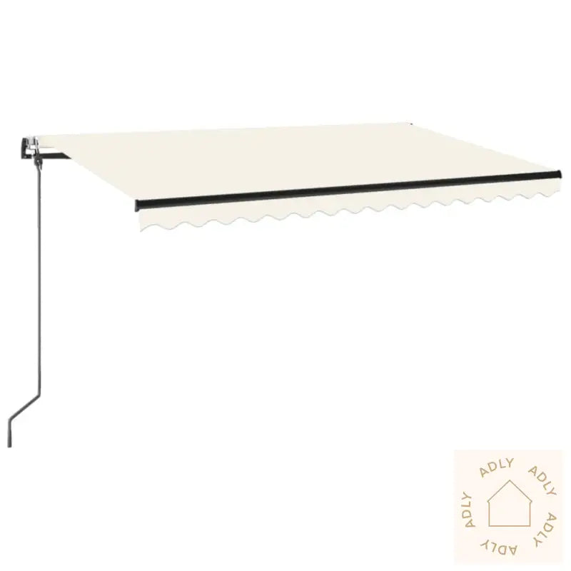 Automatisk Uttrekkbar Markise 400X350 Cm Kremhvit