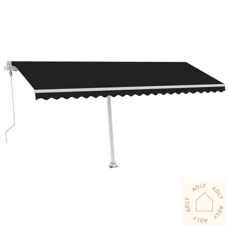 Automatisk Markise Med Vindsensor Og Led 500X350 Cm Antrasitt
