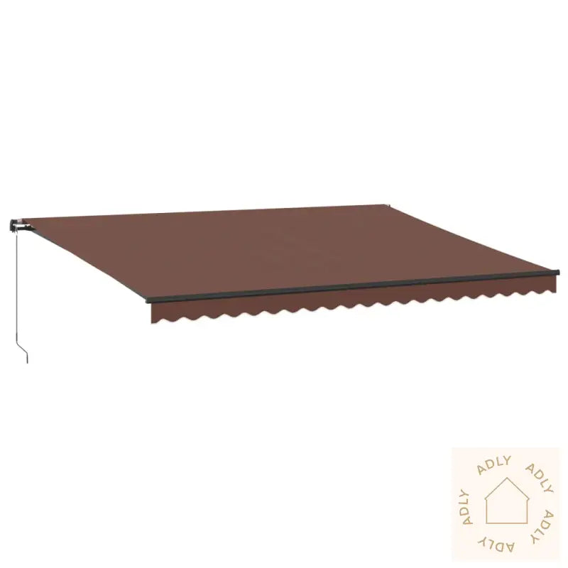 Manuell Uttrekkbar Markise Brun 500X300 Cm