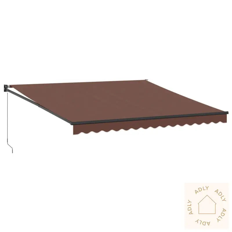 Manuell Uttrekkbar Markise Brun 400X300 Cm