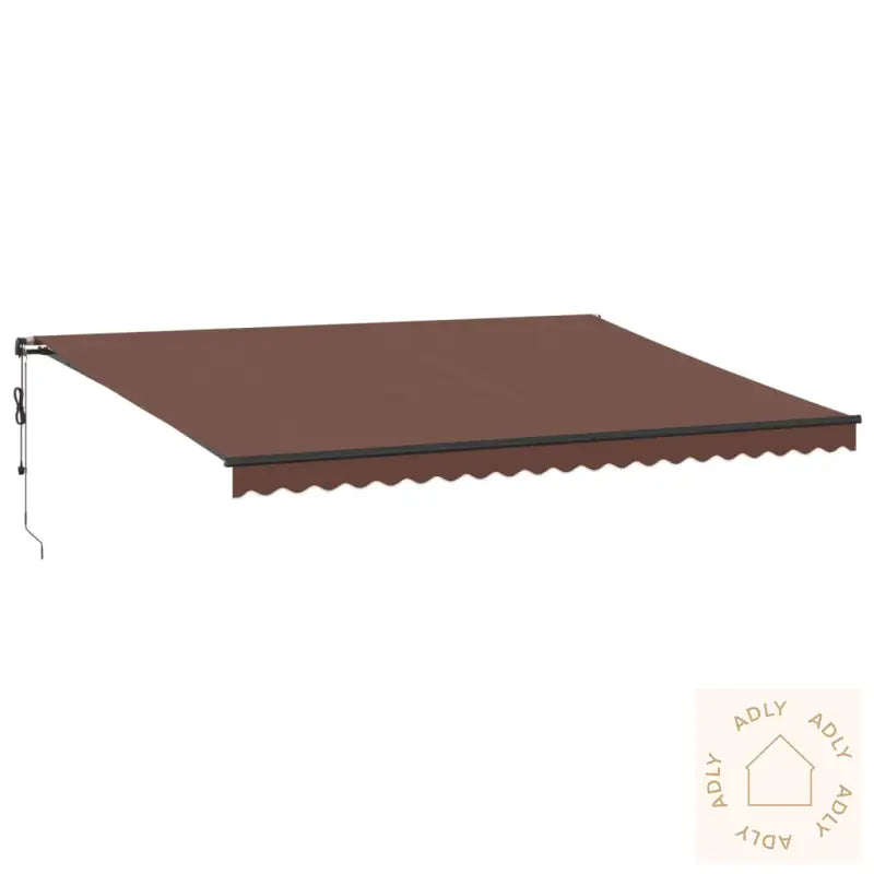 Automatisk Uttrekkbar Markise Brun 500X300 Cm