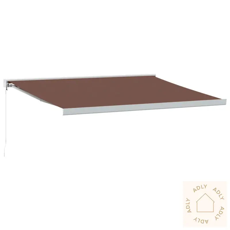Manuell Uttrekkbar Markise Brun 400X300 Cm