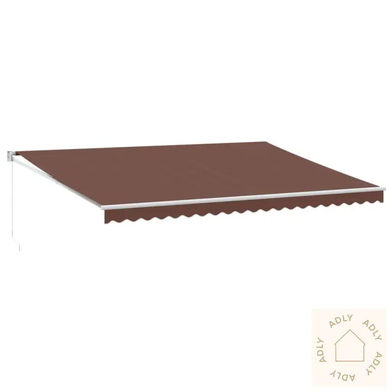 Manuell Uttrekkbar Markise Brun 500X300 Cm