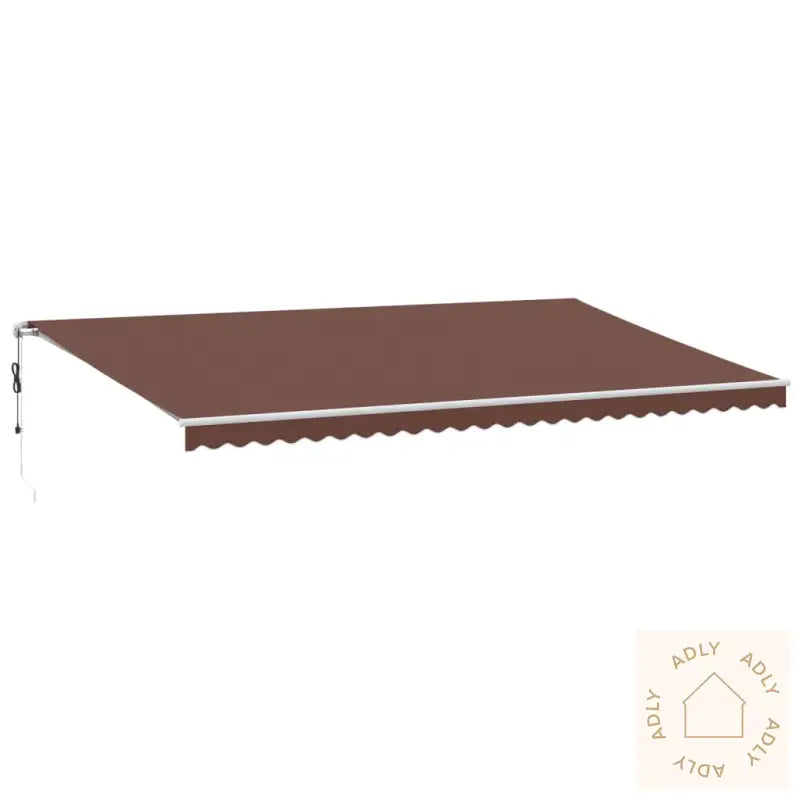 Automatisk Uttrekkbar Markise Brun 600X350 Cm