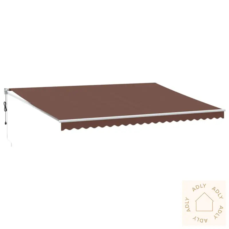 Automatisk Uttrekkbar Markise Brun 500X300 Cm