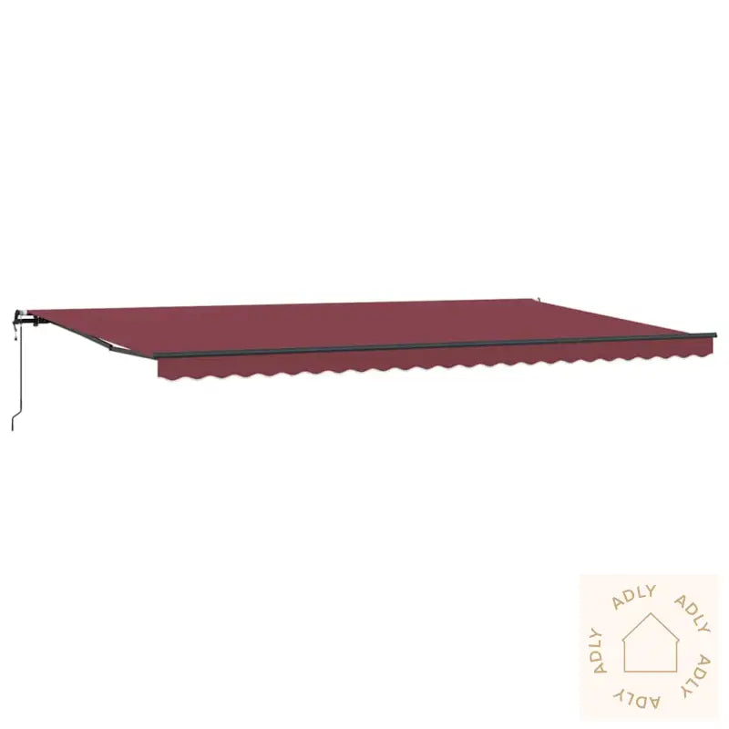 Automatisk Uttrekkbar Markise Burgunder 600X300 Cm