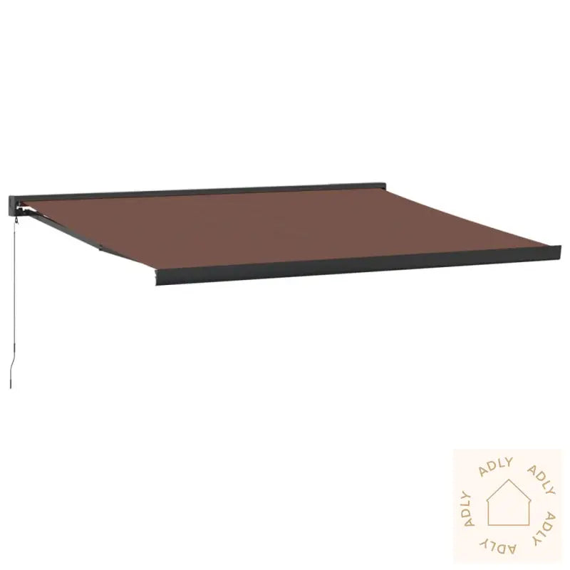 Manuell Uttrekkbar Markise Brun 400X300 Cm