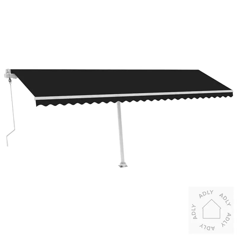 Automatisk Markise Med Vindsensor Og Led 600X300 Cm Antrasitt