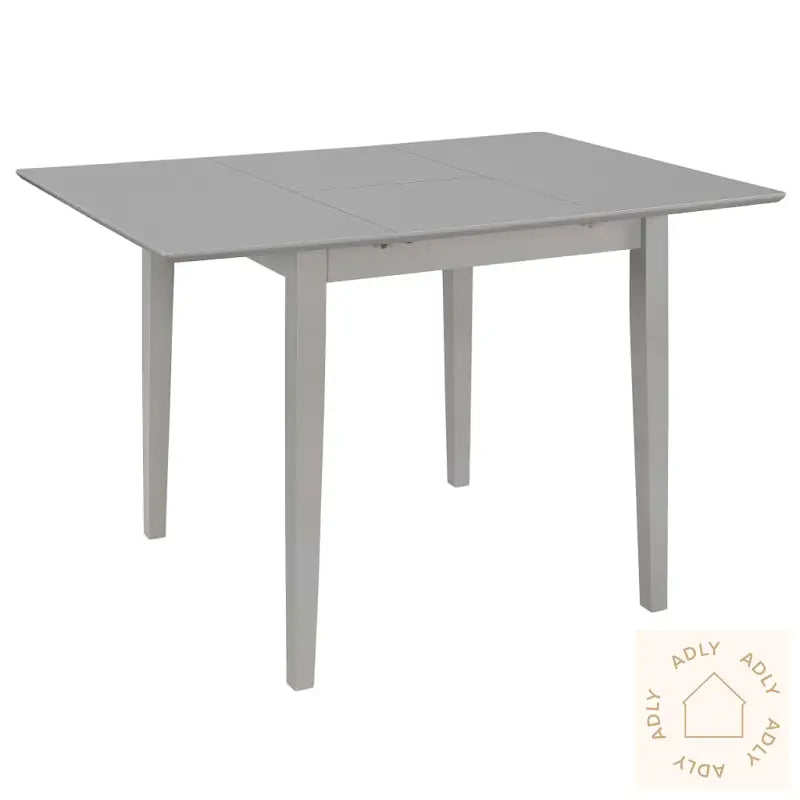 Uttrekkbart Spisebord Grå (80-120)X80X74 Cm Mdf