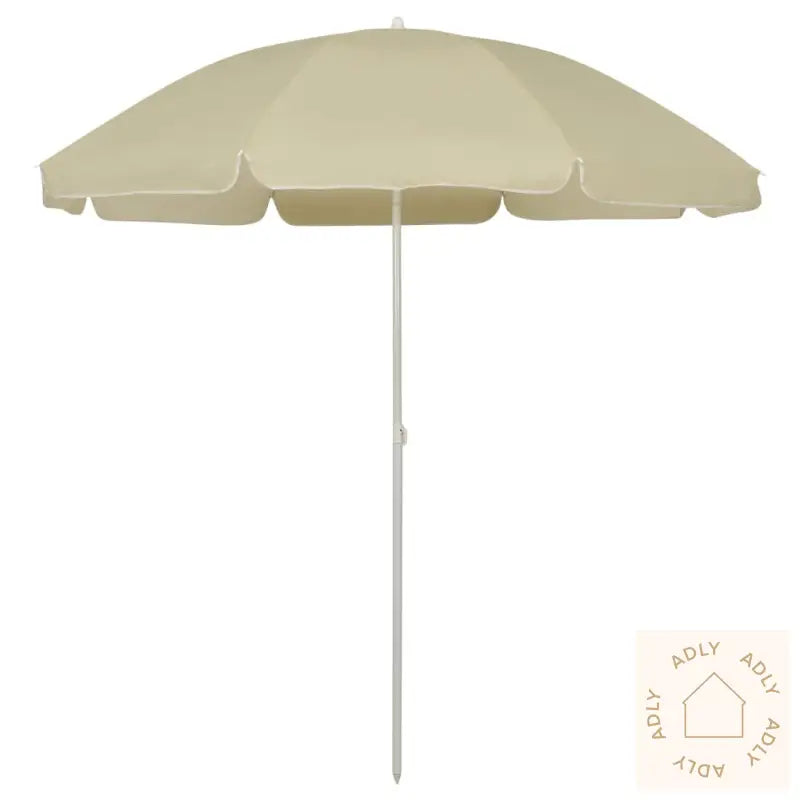 Strandparasoll Sandgul 240 Cm