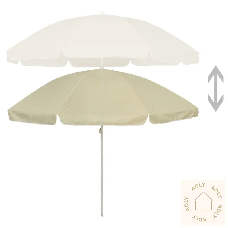Strandparasoll Sandgul 240 Cm
