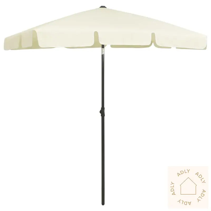 Strandparasoll Sandgul 180X120 Cm