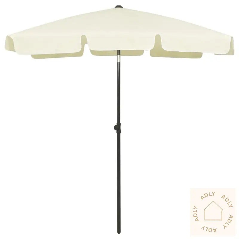 Strandparasoll Sandgul 180X120 Cm