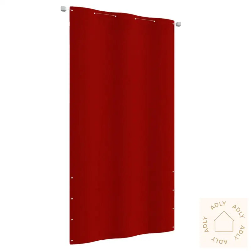 Balkongskjerm Rød 120X240 Cm Oxfordstoff