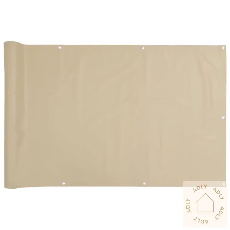 Balkongskjerm Beige 120X600 Cm Oxfordstoff