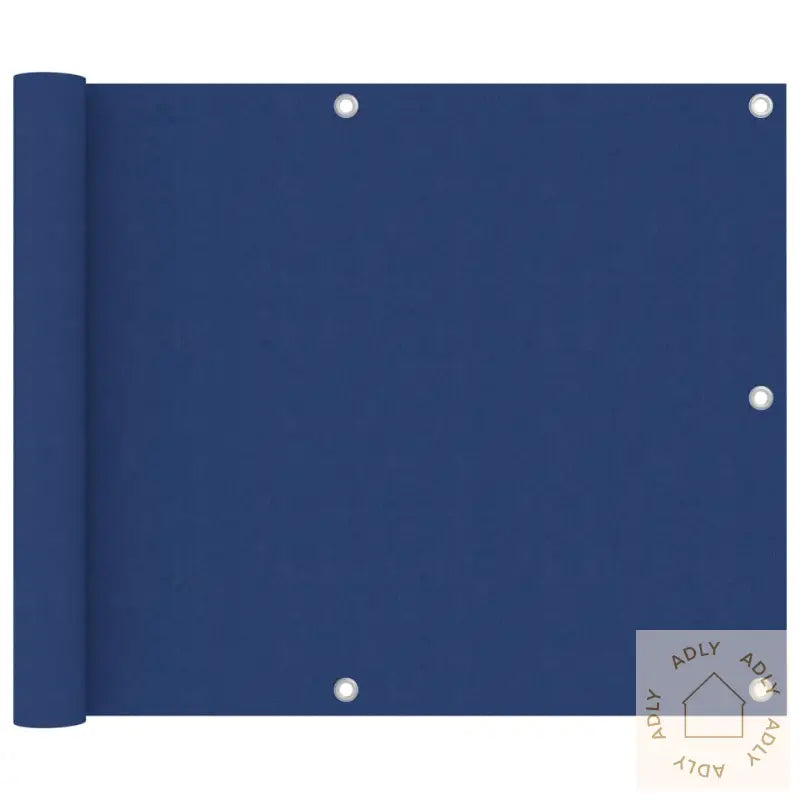 Balkongskjerm Blå 75X600 Cm Oxfordstoff