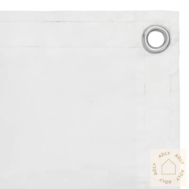 Balkongskjerm Hvit 120X600 Cm Oxfordstoff