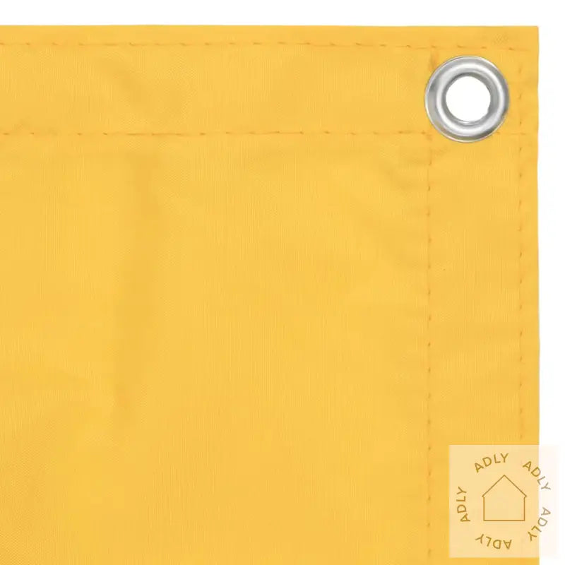 Balkongskjerm Gul 75X500 Cm Oxfordstoff