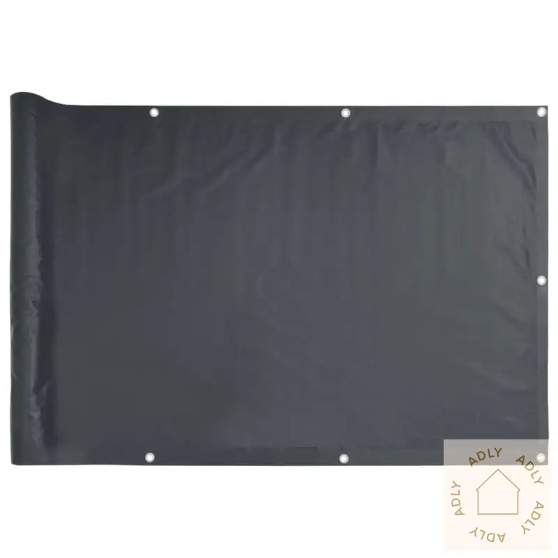 Balkongskjerm Oxfordstoff 75X600 Cm Antrasitt