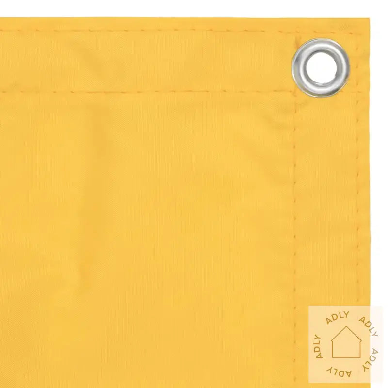 Balkongskjerm Gul 90X600 Cm Oxfordstoff