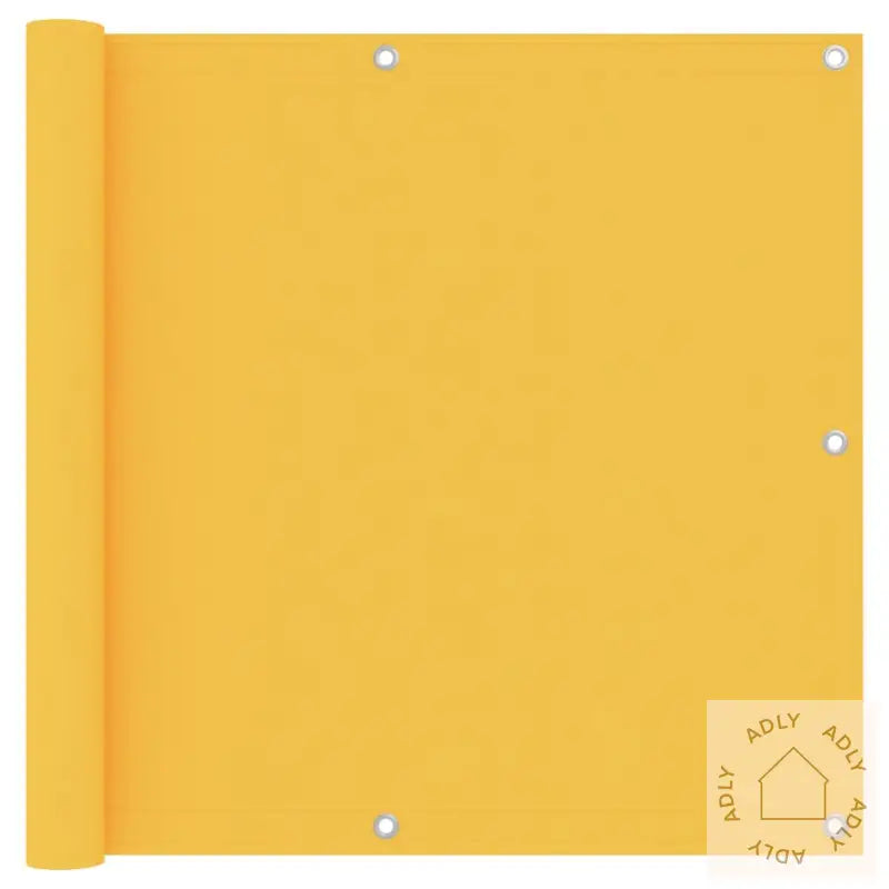 Balkongskjerm Gul 90X600 Cm Oxfordstoff