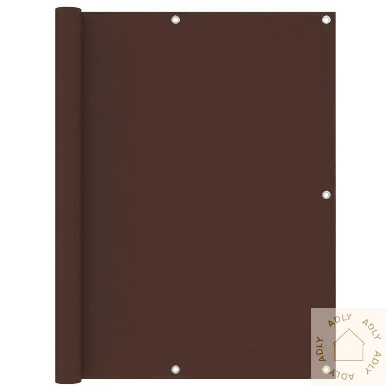 Balkongskjerm Brun 120X600 Cm Oxfordstoff