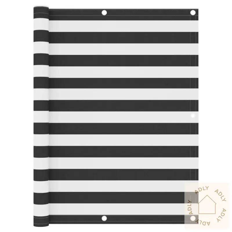 Balkongskjerm Antrasitt Og Hvit 120X600 Cm Oxfordstoff