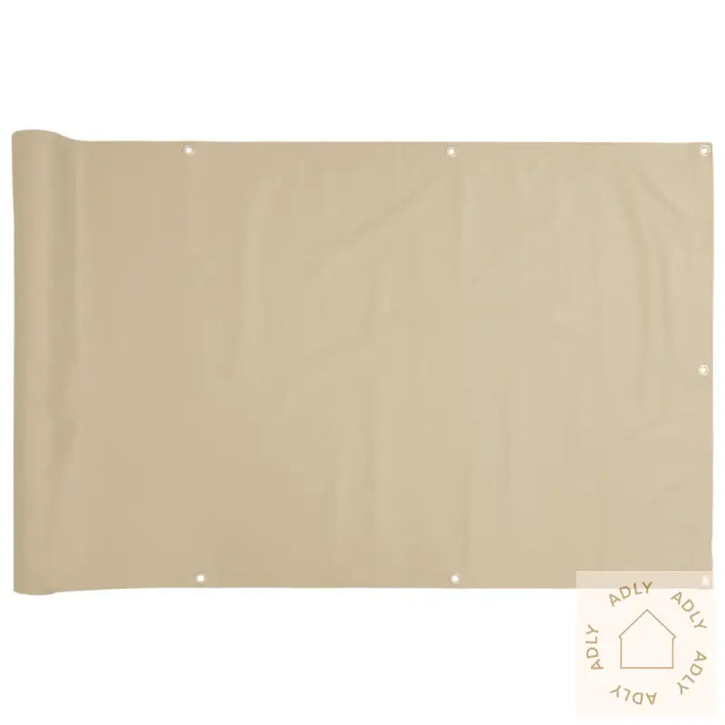Balkongskjerm Oxfordstoff 75X400 Cm Beige