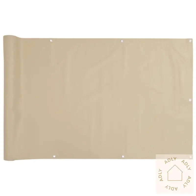 Balkongskjerm Oxfordstoff 90X400 Cm Beige