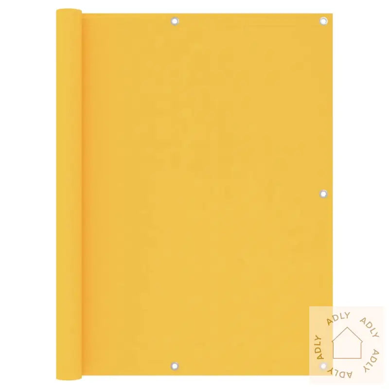 Balkongskjerm Gul 120X600 Cm Oxfordstoff